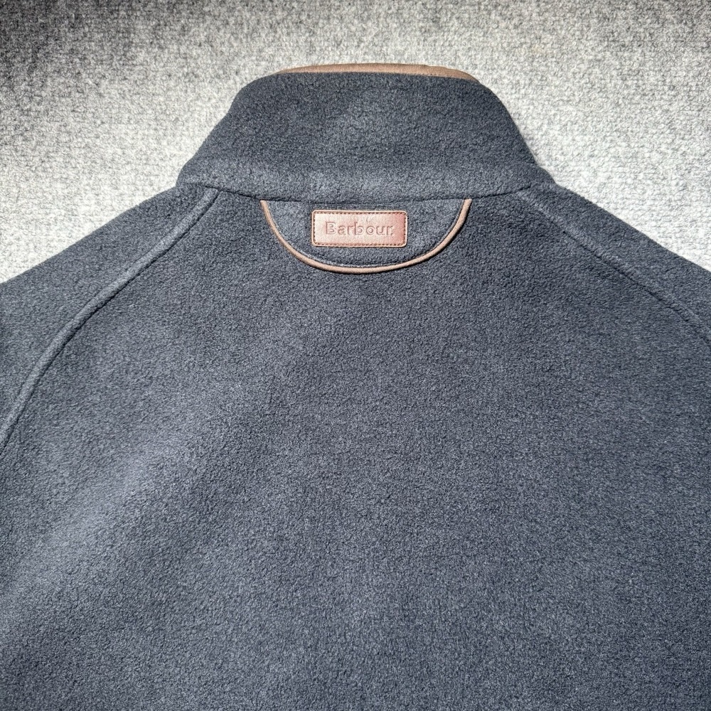 Barbour Fleece Vest Men's L Langdale Gilet Black Full Zip Outdoor Trim - Picture 13 of 13